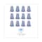 Unisan 1.25 in Cut-End Wet Mop, Blue, Cotton/Synthetic, PK12, UNS 2024B UNS 2024B - alternate 2